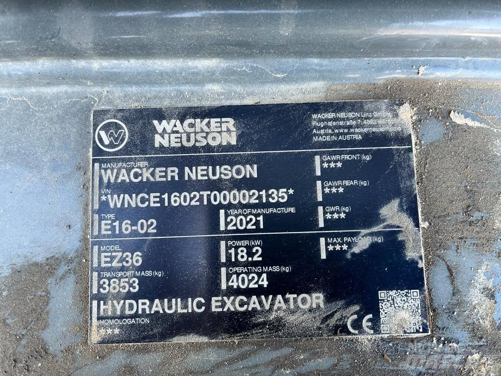 Wacker Neuson EZ 36 حفارات صغيرة أقل من 7 طن (حفارات صغيرة)
