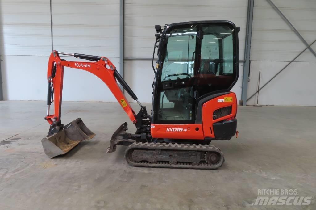 Kubota KX 018-4 حفارات صغيرة أقل من 7 طن (حفارات صغيرة)