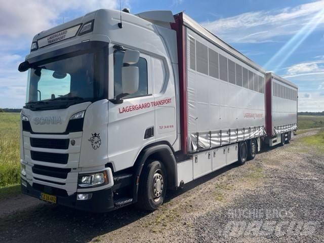 Scania R 450 شاحنات بغطاء جانبي