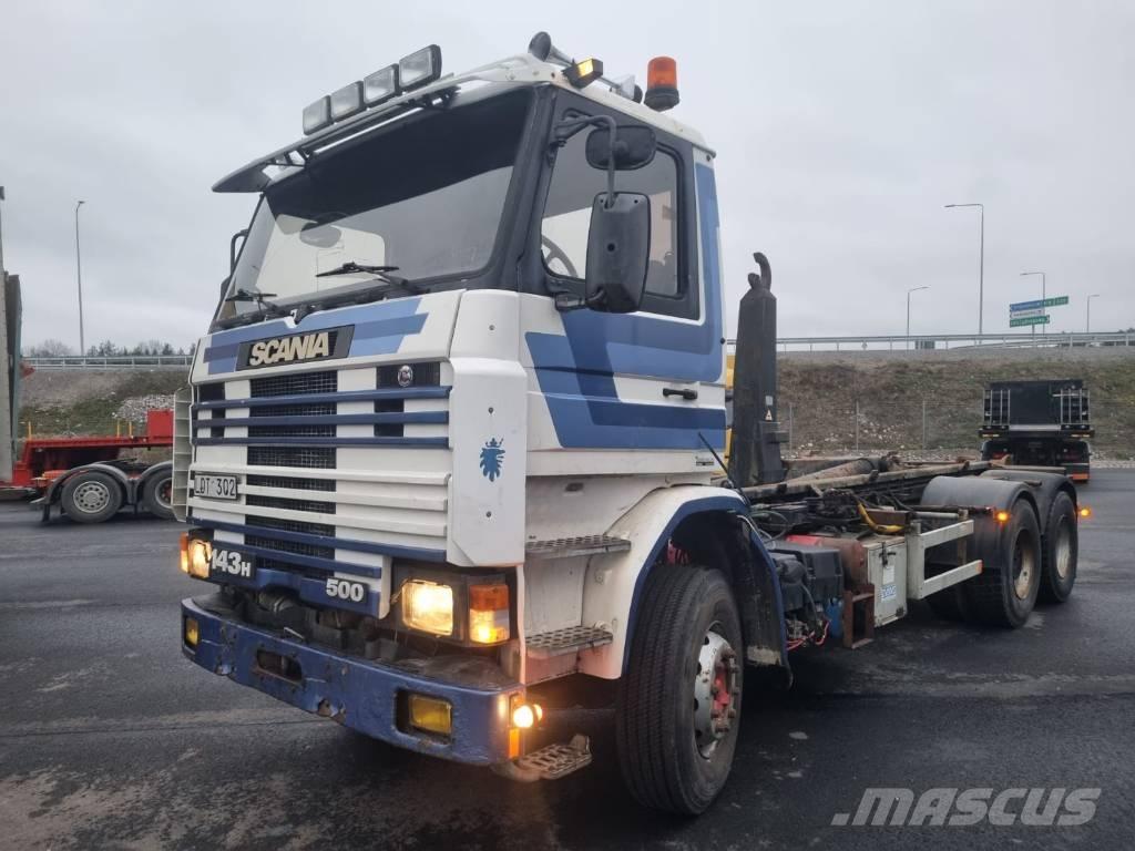 Scania R 143 HL شاحنات الرافعات الخطافية