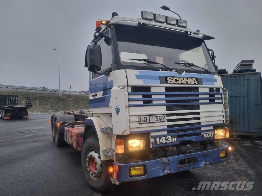 Scania R 143 HL شاحنات الرافعات الخطافية