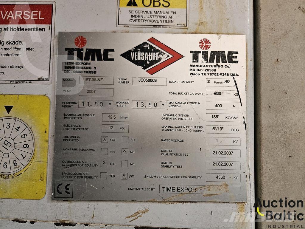 Iveco Daily المنصات الهوائية المثبتة على شاحنة