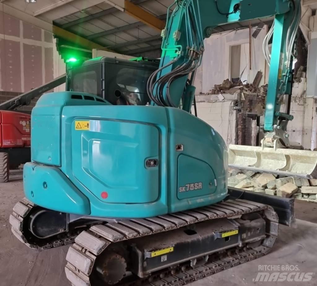 Kobelco SK 75SR - 7 حفارات وسط 7 طن - 12 طن