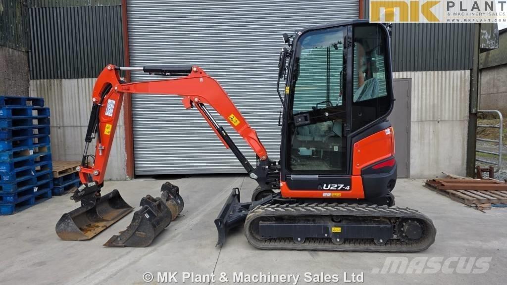 Kubota U 27-4 حفارات صغيرة أقل من 7 طن (حفارات صغيرة)