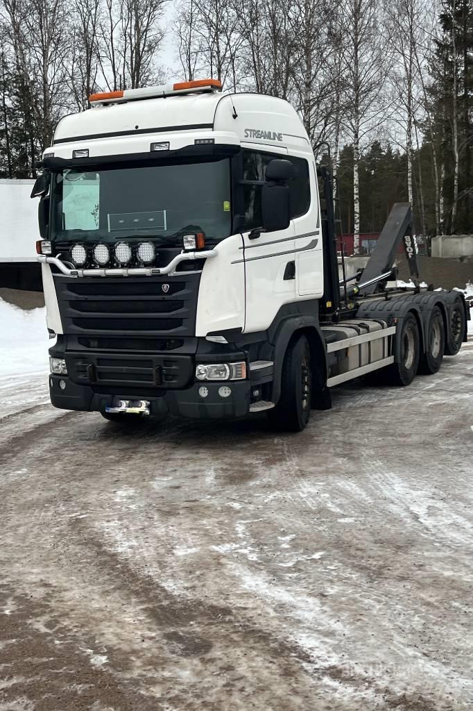 Scania R 580 شاحنات الرافعات الخطافية