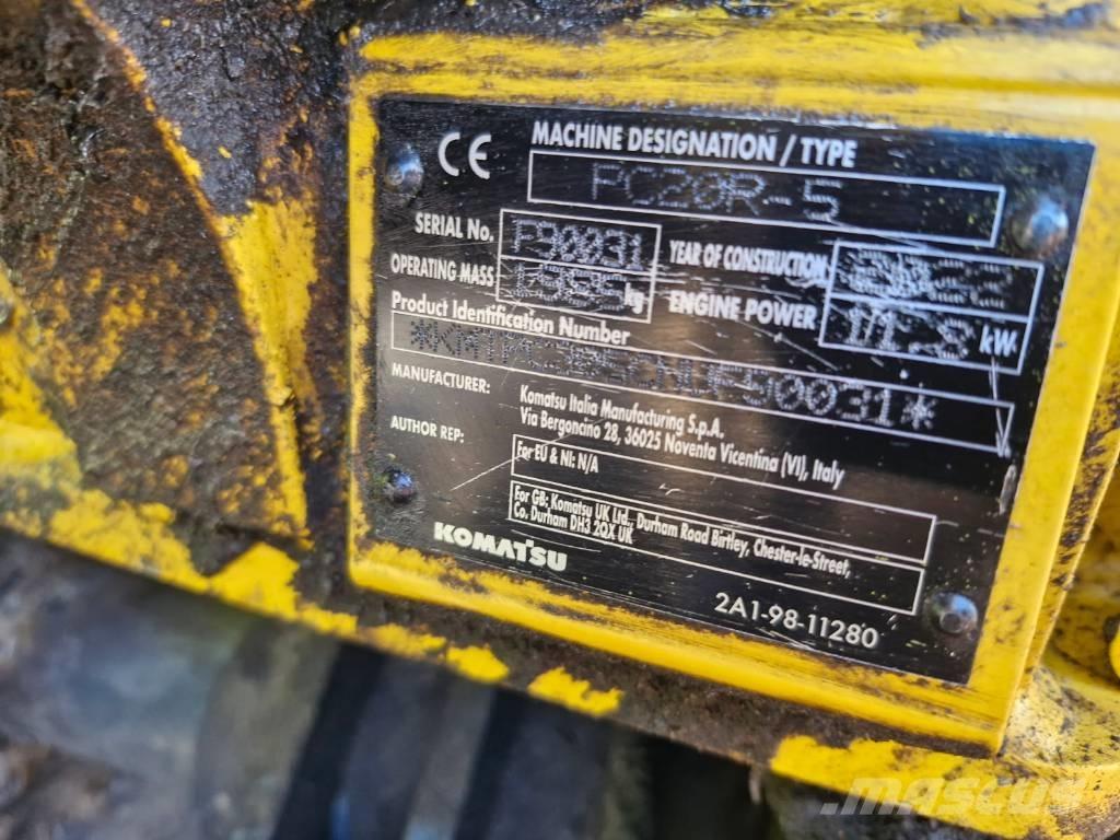 Komatsu PC 20 R-5 حفارات صغيرة أقل من 7 طن (حفارات صغيرة)