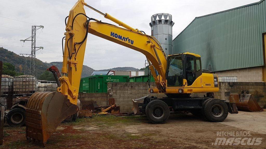 Komatsu PW 220-7 حفارات بعجل