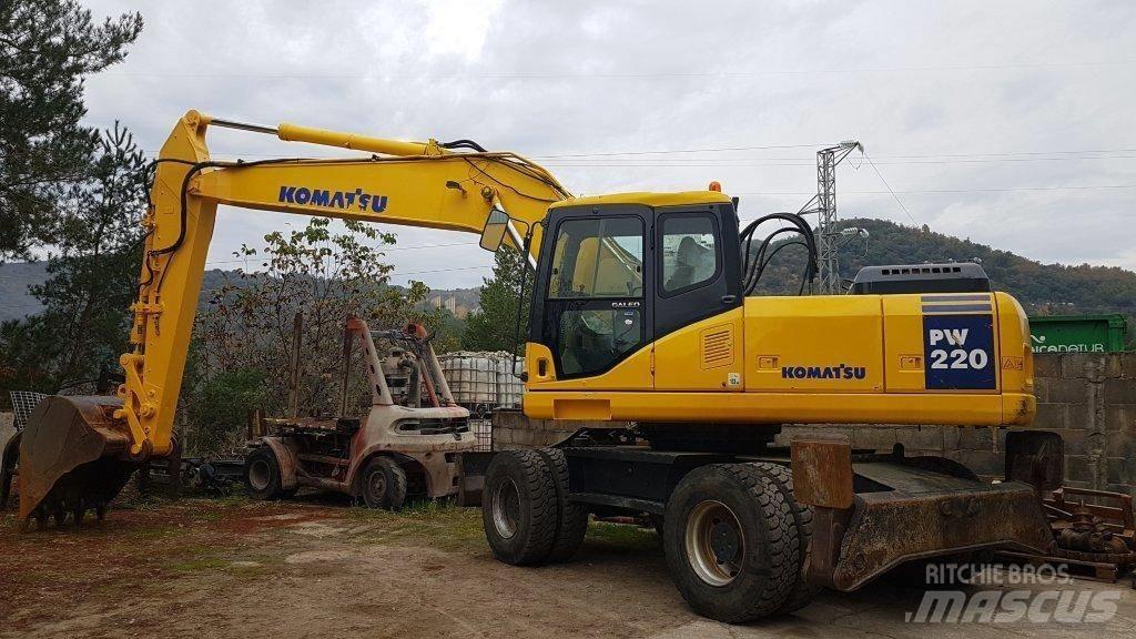 Komatsu PW 220-7 حفارات بعجل