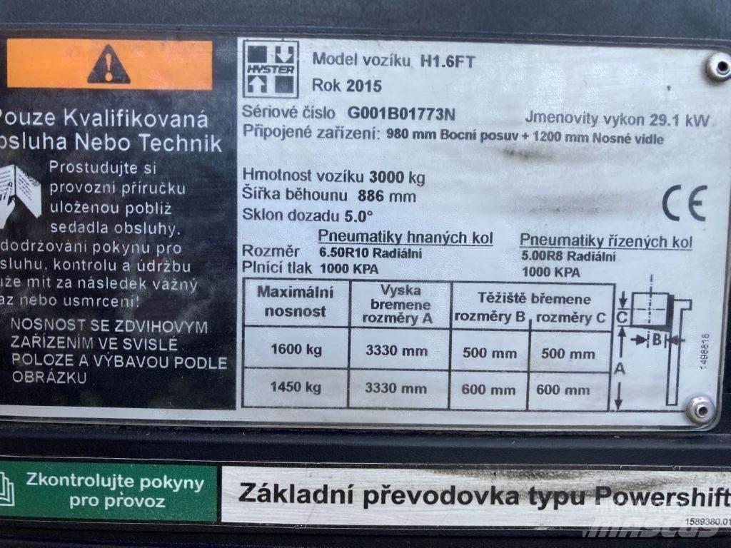 Hyster H 1.6 FT شاحنات الديزل
