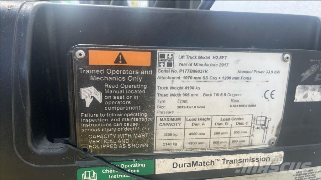 Hyster H 2.5 FT شاحنات الديزل