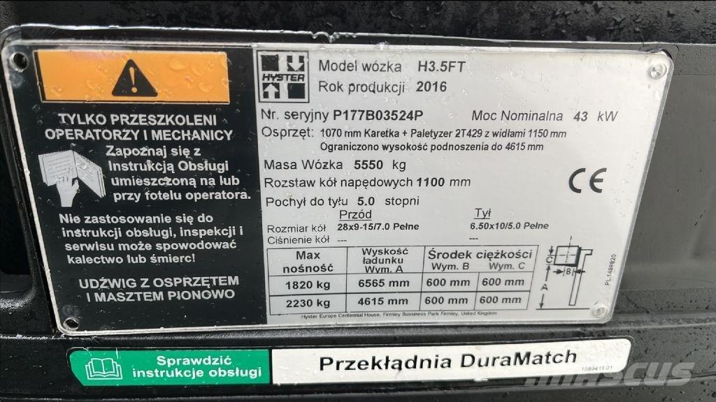 Hyster H 3.5 FT شاحنات LPG