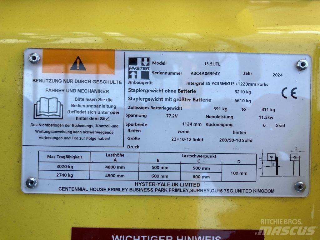 Hyster J 3.5 UTL شاحنات ذات رافعات شوكية تعمل بالكهرباء