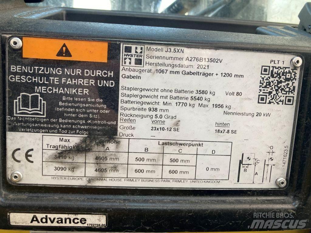 Hyster J 3.5 XN شاحنات ذات رافعات شوكية تعمل بالكهرباء