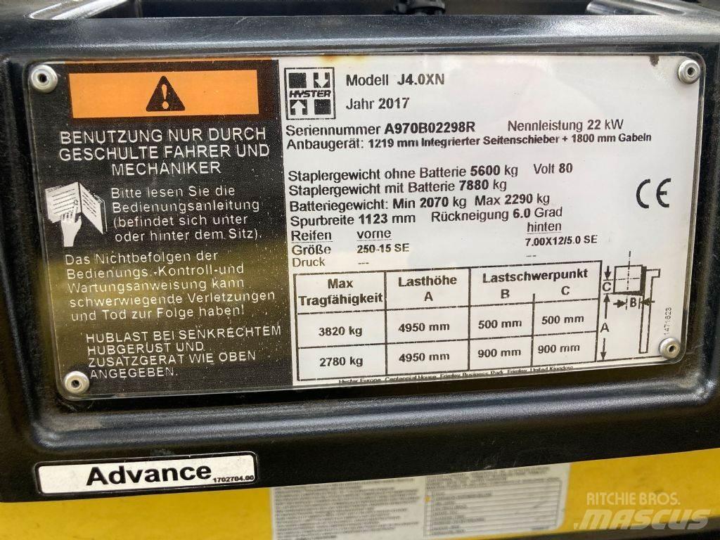 Hyster J 4.0 XN شاحنات ذات رافعات شوكية تعمل بالكهرباء