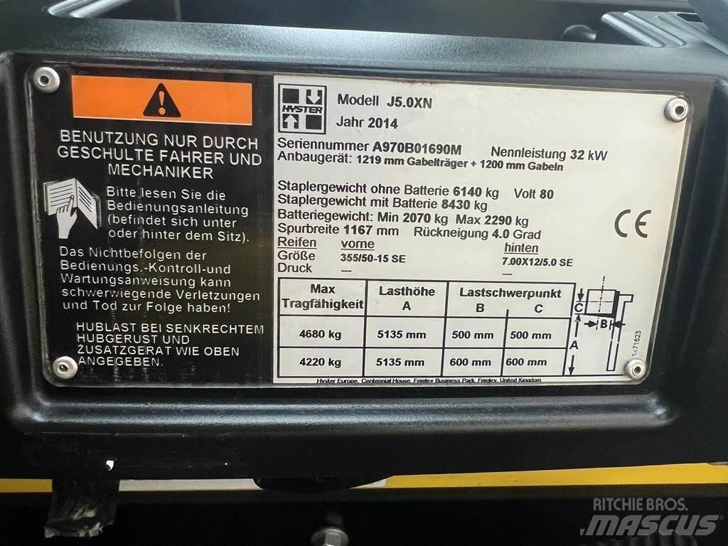 Hyster J 5.0 XN شاحنات ذات رافعات شوكية تعمل بالكهرباء