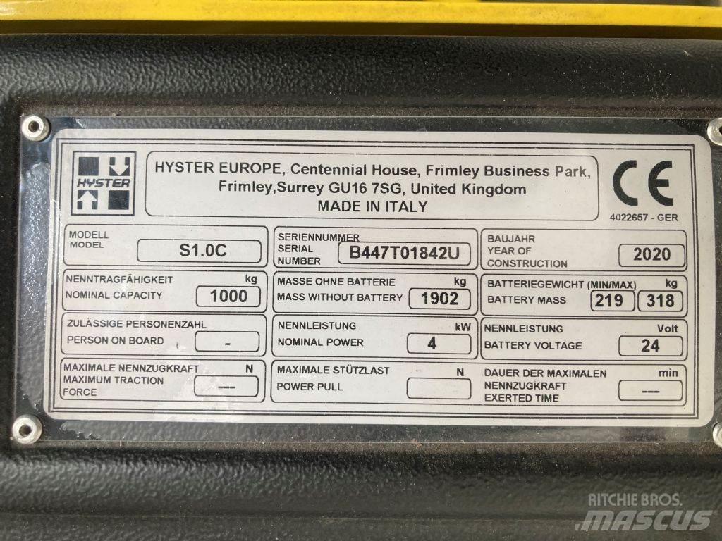 Hyster S 1.0 C معدات التكديس الجوالة