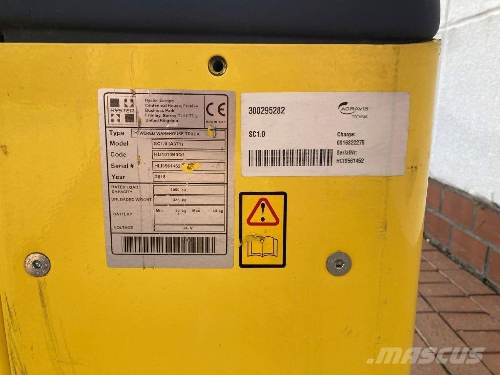 Hyster SC 1.0 معدات التكديس الجوالة