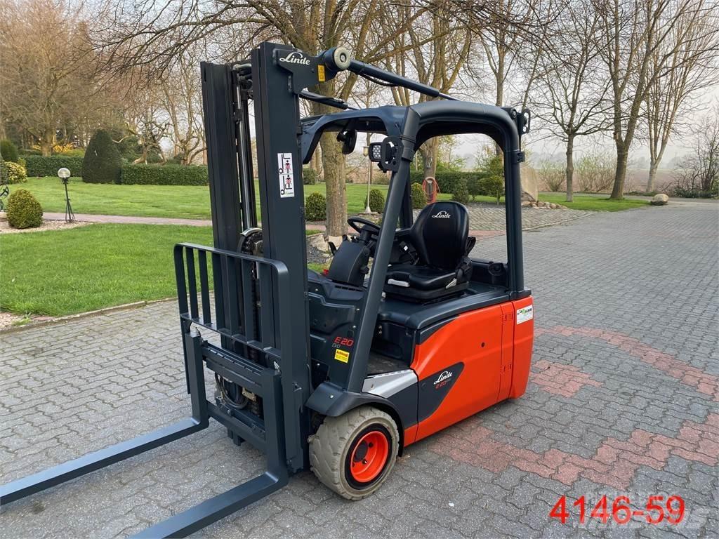 Linde E 20 L 02 شاحنات ذات رافعات شوكية تعمل بالكهرباء