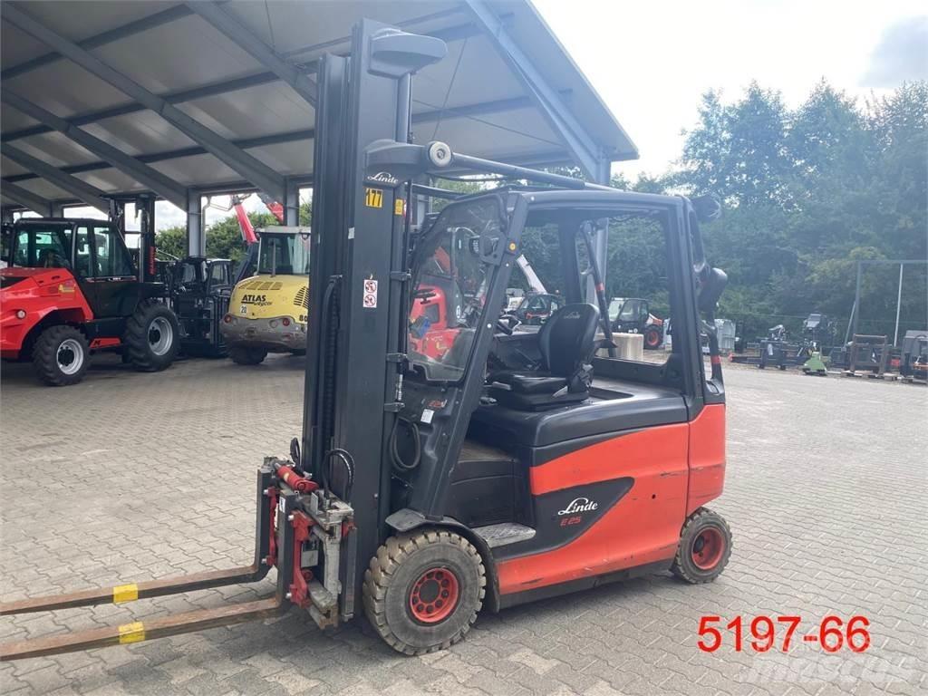 Linde E 25 HL - 01 600 شاحنات ذات رافعات شوكية تعمل بالكهرباء