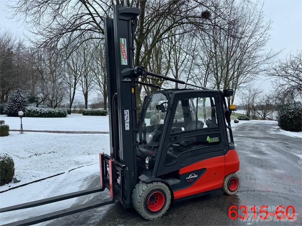 Linde E 35 L 01 شاحنات ذات رافعات شوكية تعمل بالكهرباء