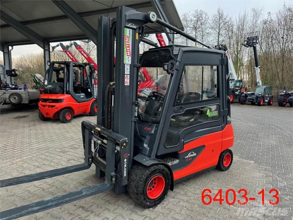 Linde E 35 L 01 شاحنات ذات رافعات شوكية تعمل بالكهرباء