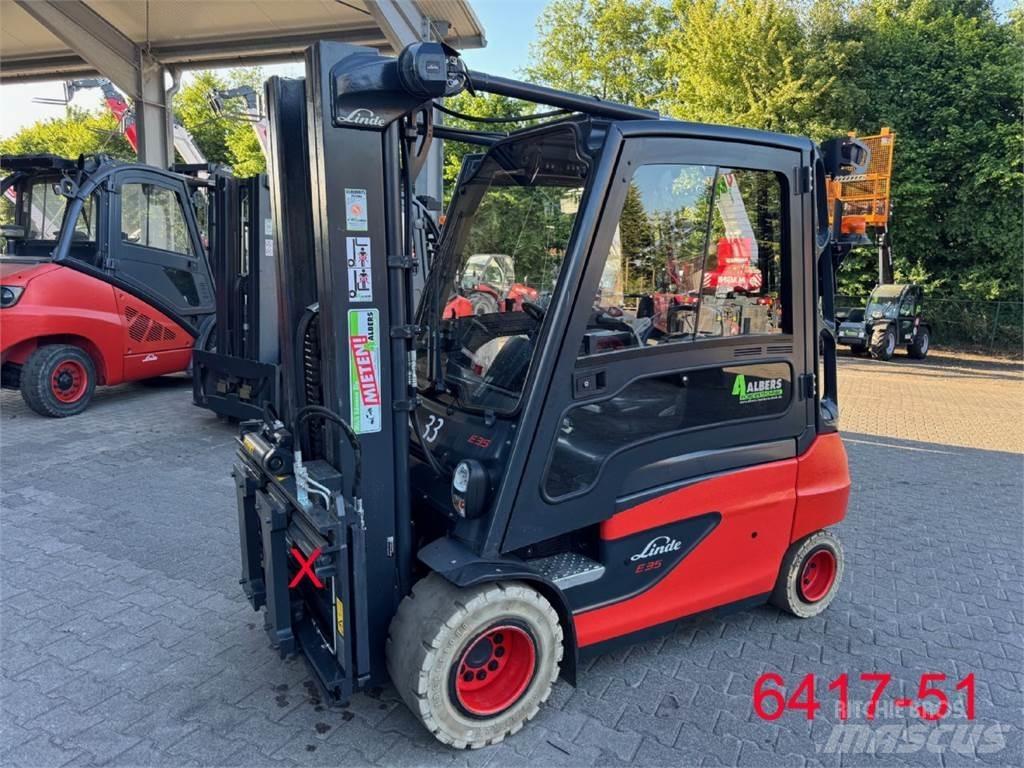 Linde E 35 L 01 شاحنات ذات رافعات شوكية تعمل بالكهرباء