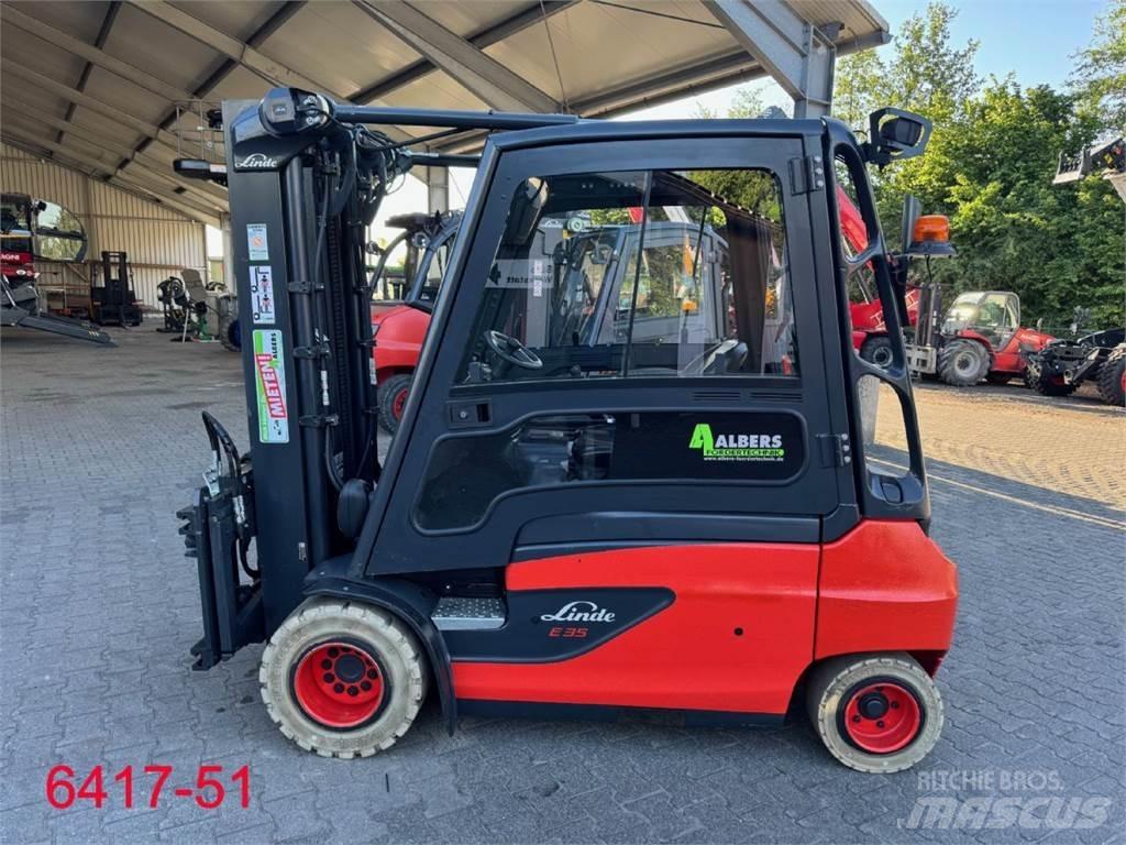 Linde E 35 L 01 شاحنات ذات رافعات شوكية تعمل بالكهرباء