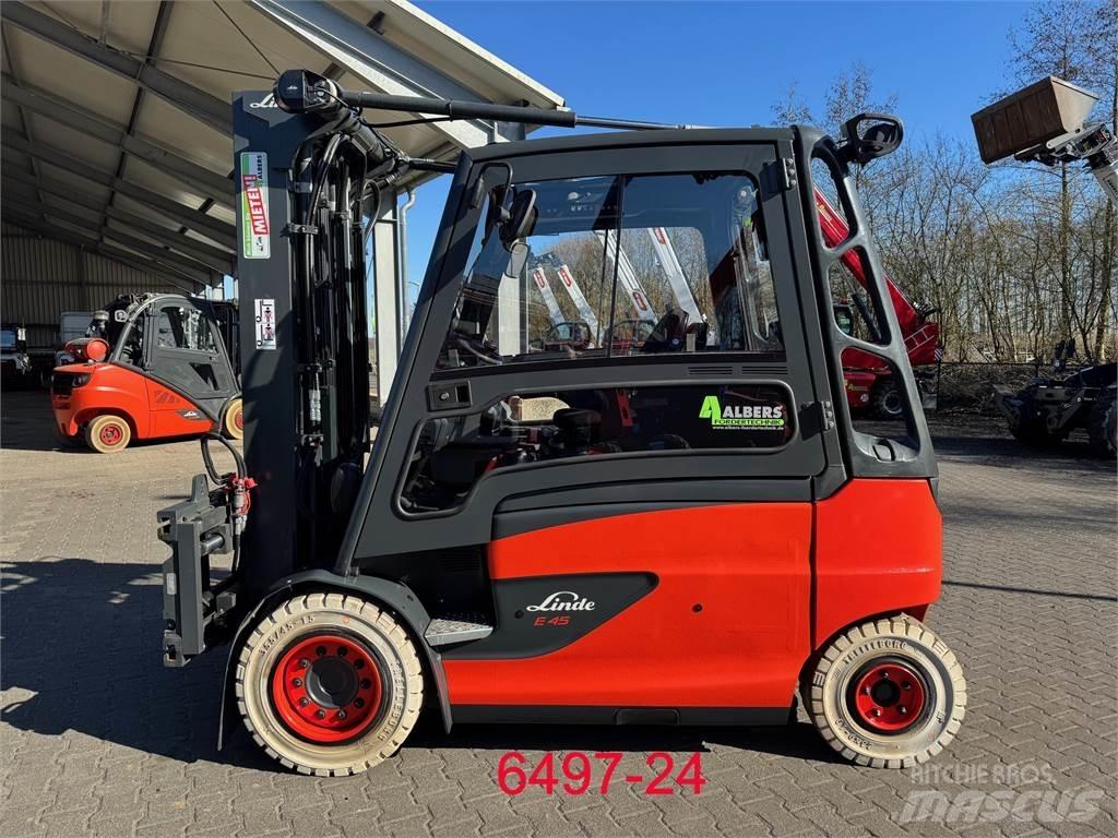 Linde E 45 HL 600 شاحنات ذات رافعات شوكية تعمل بالكهرباء