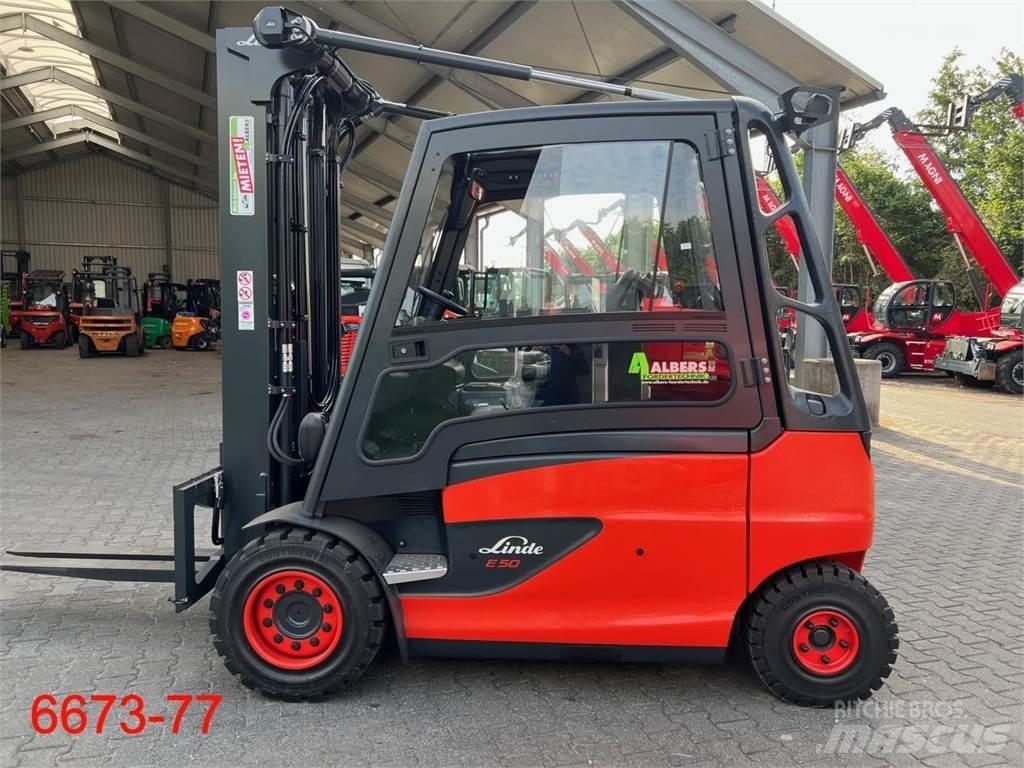 Linde E 50 HL شاحنات ذات رافعات شوكية تعمل بالكهرباء