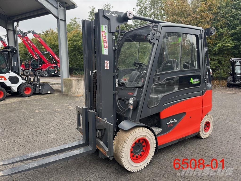 Linde E 50 HL 01 شاحنات ذات رافعات شوكية تعمل بالكهرباء
