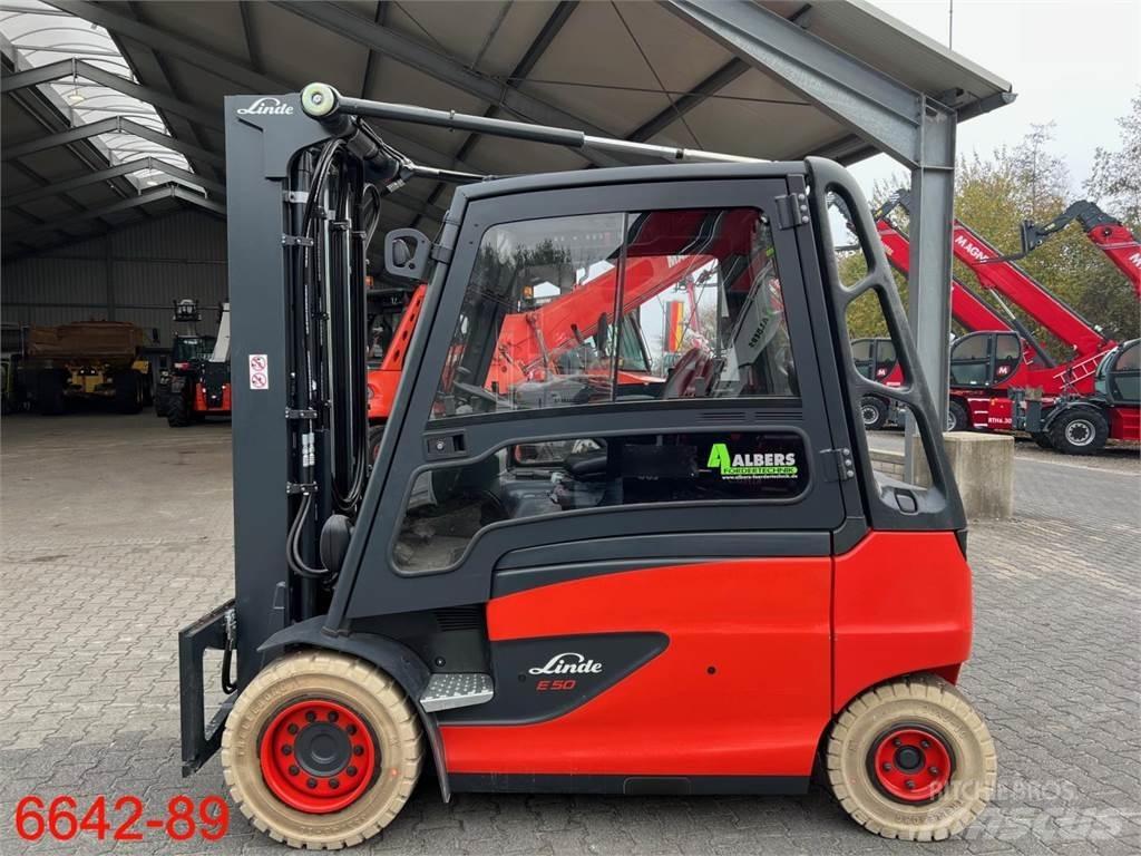 Linde E 50 HL 01 شاحنات ذات رافعات شوكية تعمل بالكهرباء