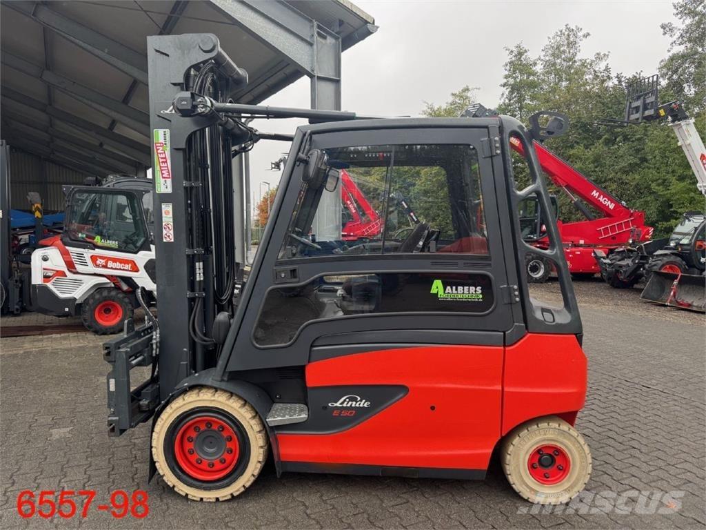 Linde E 50 HL 01 600 شاحنات ذات رافعات شوكية تعمل بالكهرباء