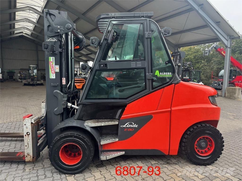 Linde E 80-01 / 900 شاحنات ذات رافعات شوكية تعمل بالكهرباء
