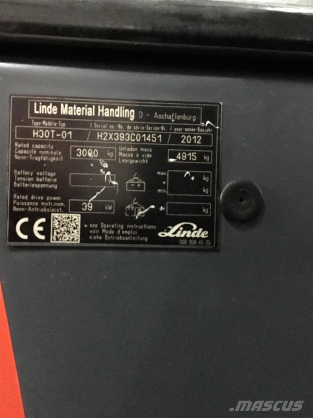 Linde H 30 T 01 شاحنات LPG