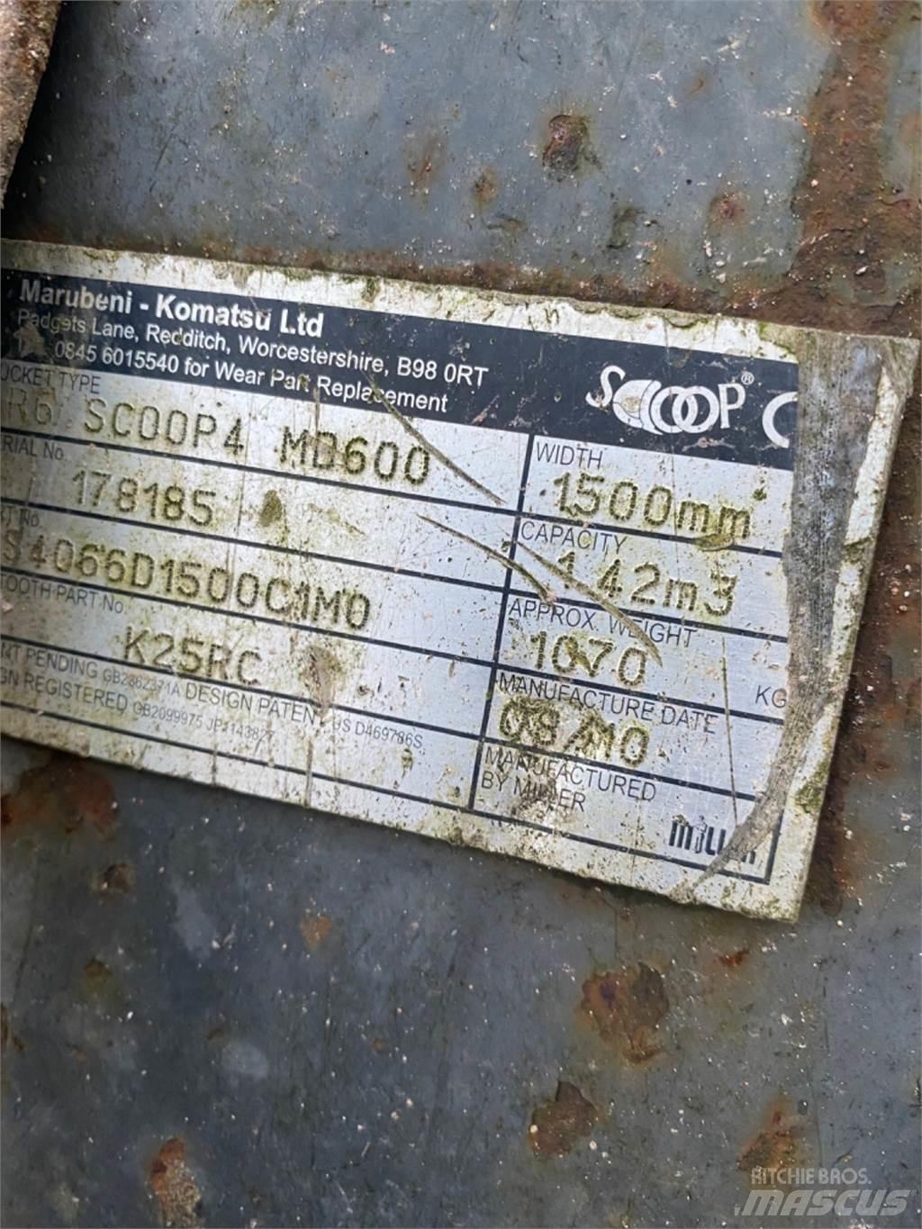  1500mm دلاء