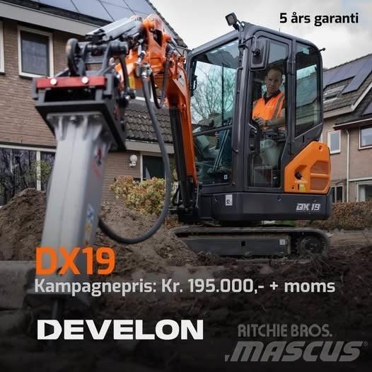 Develon DX19-7 حفارات صغيرة أقل من 7 طن (حفارات صغيرة)
