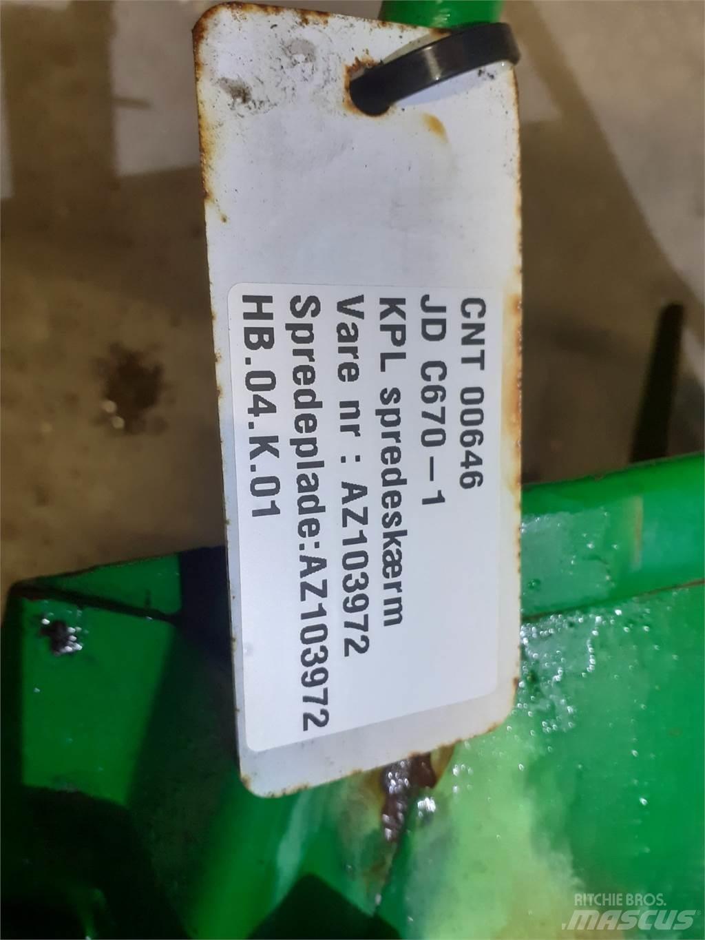 John Deere C670 ملحقات الحصادات
