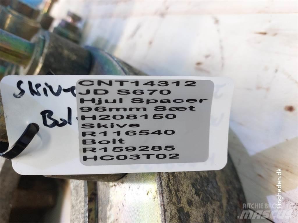 John Deere S670 الإطارات والعجلات والحافات