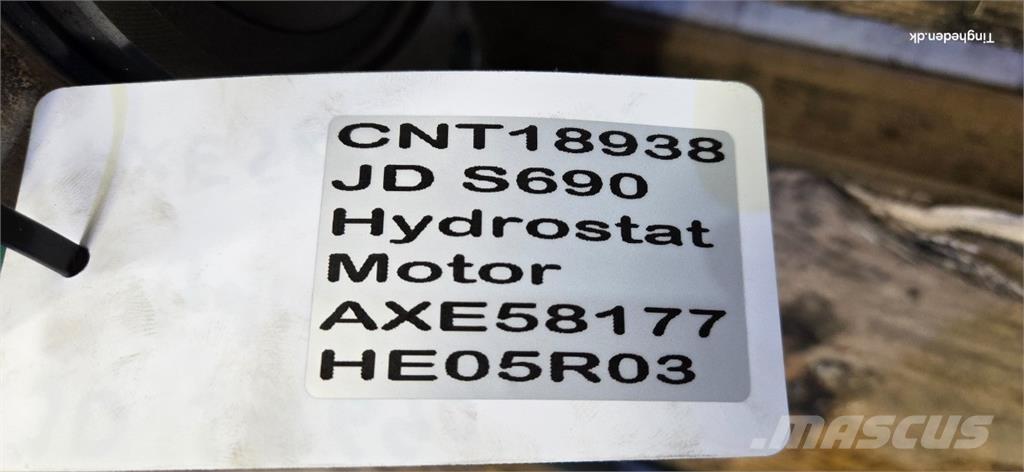 John Deere S690 هيدروليات