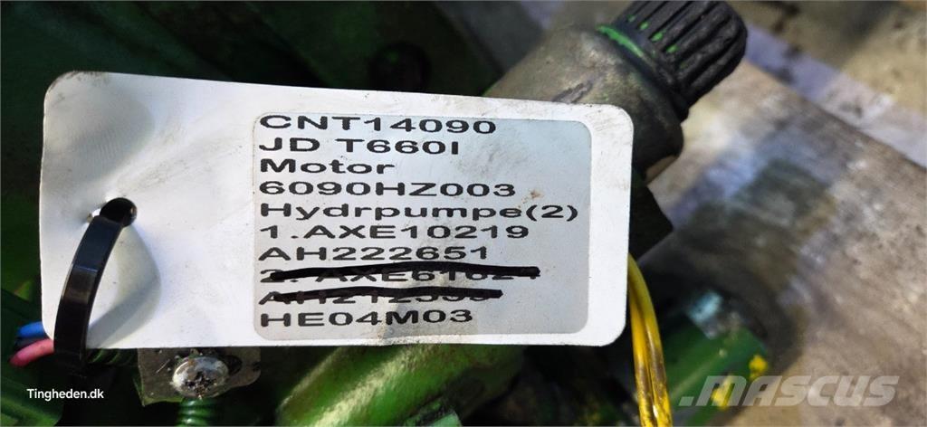 John Deere T660 هيدروليات