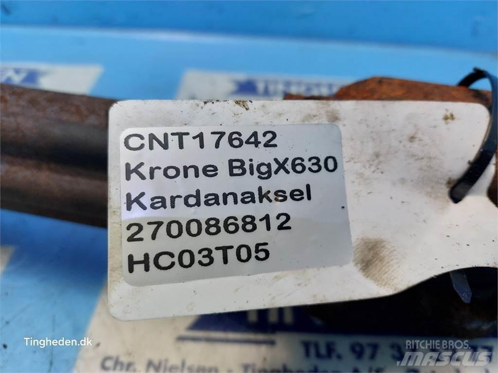 Krone Big X 630 ملحقات ماكينات القش والعلف