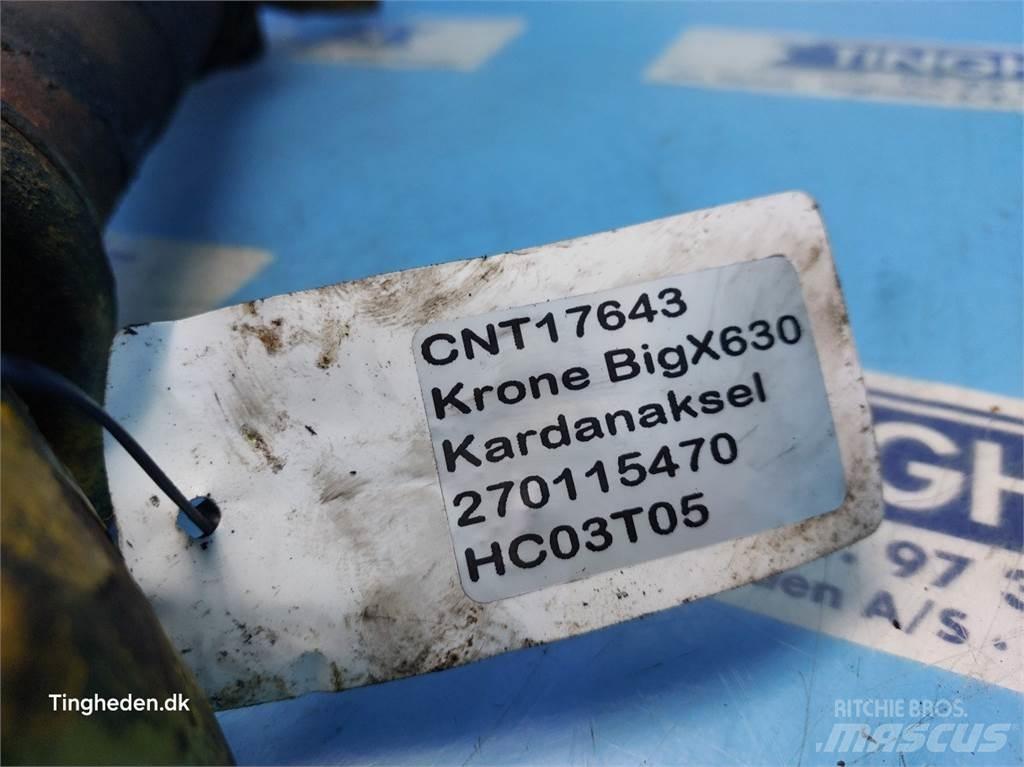 Krone Big X 630 ملحقات ماكينات القش والعلف