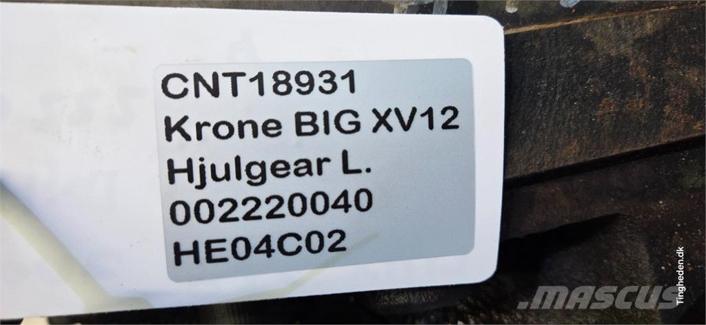 Krone Big X V12 ملحقات ماكينات القش والعلف