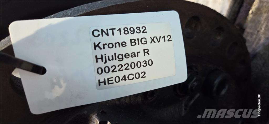 Krone Big X V12 ملحقات ماكينات القش والعلف