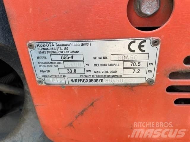 Kubota U55-4 حفارات زحافة