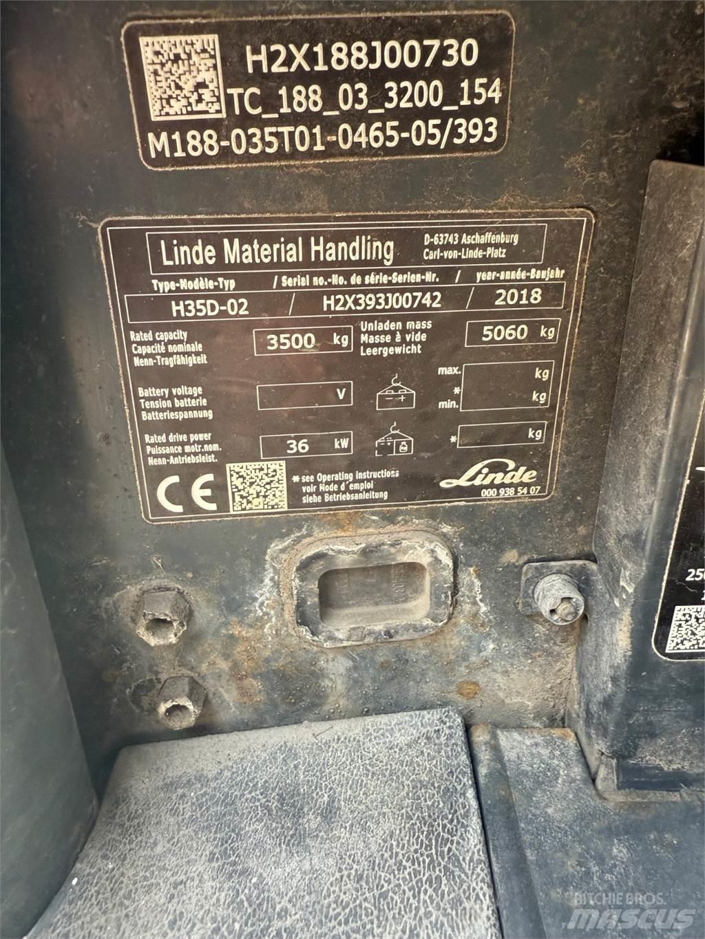 Linde H35D شاحنات الديزل