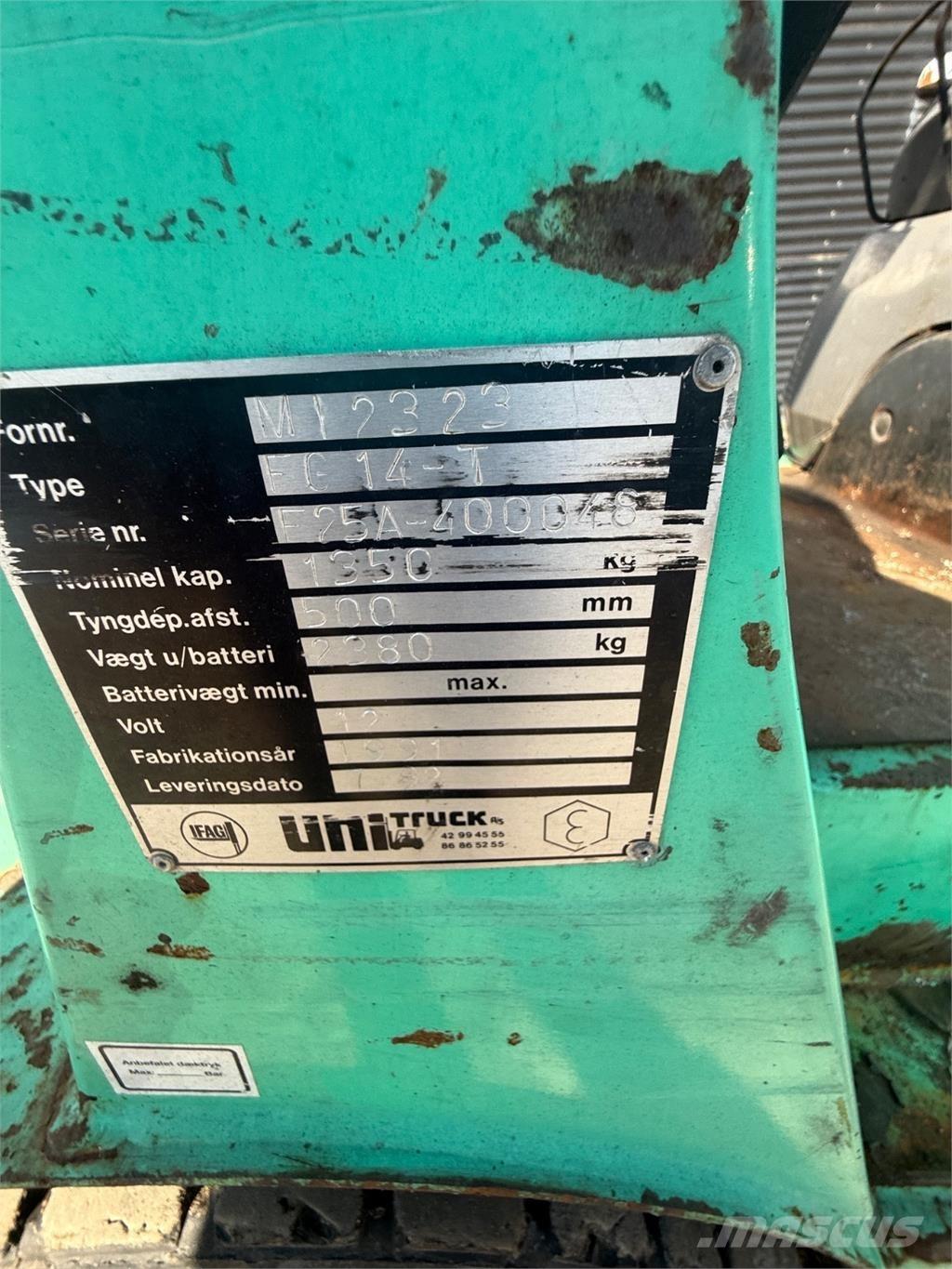 Mitsubishi FG14 شاحنات LPG