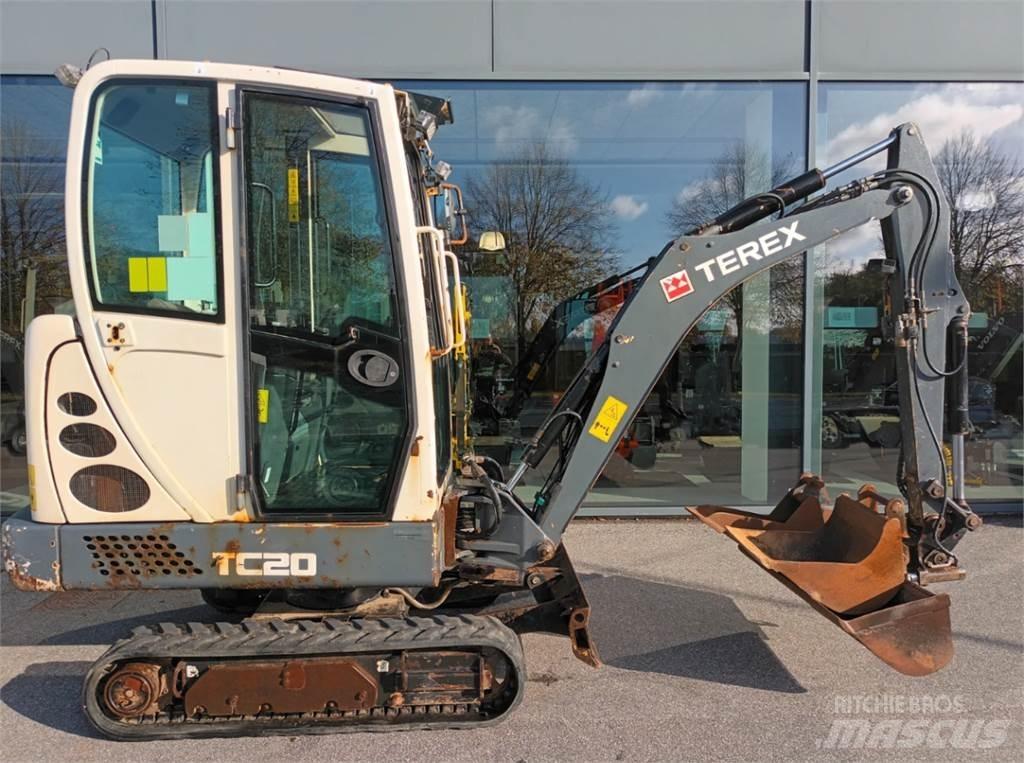 Terex tc20 حفارات صغيرة أقل من 7 طن (حفارات صغيرة)