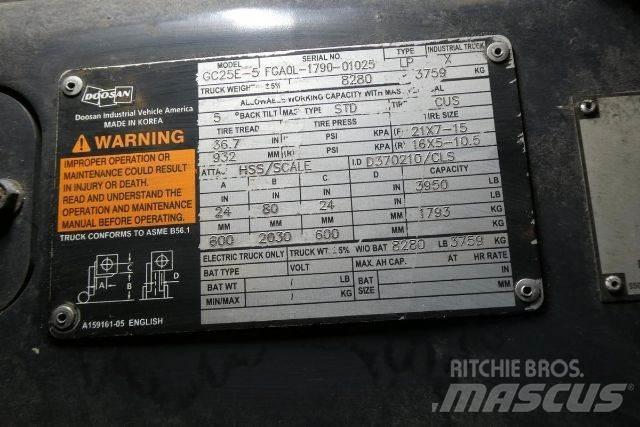 Doosan GC25E-5 شاحنات ذات رافعات شوكية - أخرى