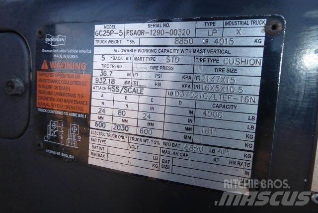 Doosan GC25P-5 شاحنات ذات رافعات شوكية - أخرى